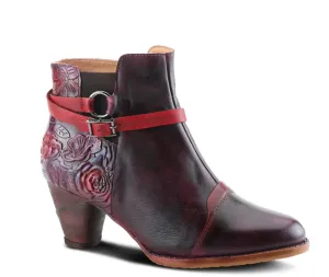 L'ARTISTE Plum Multi Leather Beauti-Plmm BOOTS