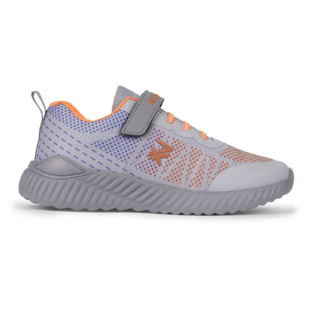 Leap7x By Liberty Kids NITKID-4E L.Grey Sports Non Lacing Shoes