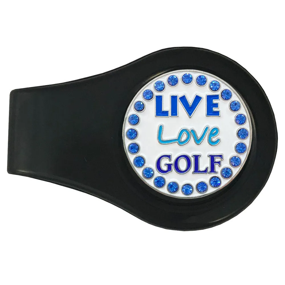 Live Love Golf Ball Marker With Colored Clip