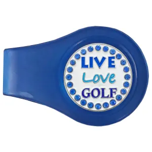 Live Love Golf Ball Marker With Colored Clip
