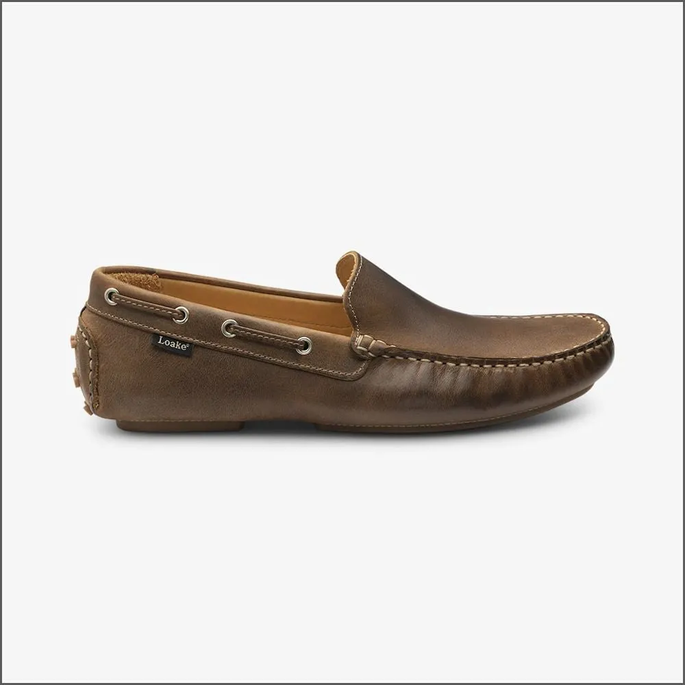 Loake Donington Brown Nubuck Driving Shoe Size 41 Only/