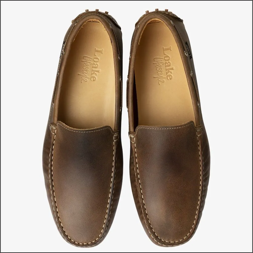 Loake Donington Brown Nubuck Driving Shoe Size 41 Only/