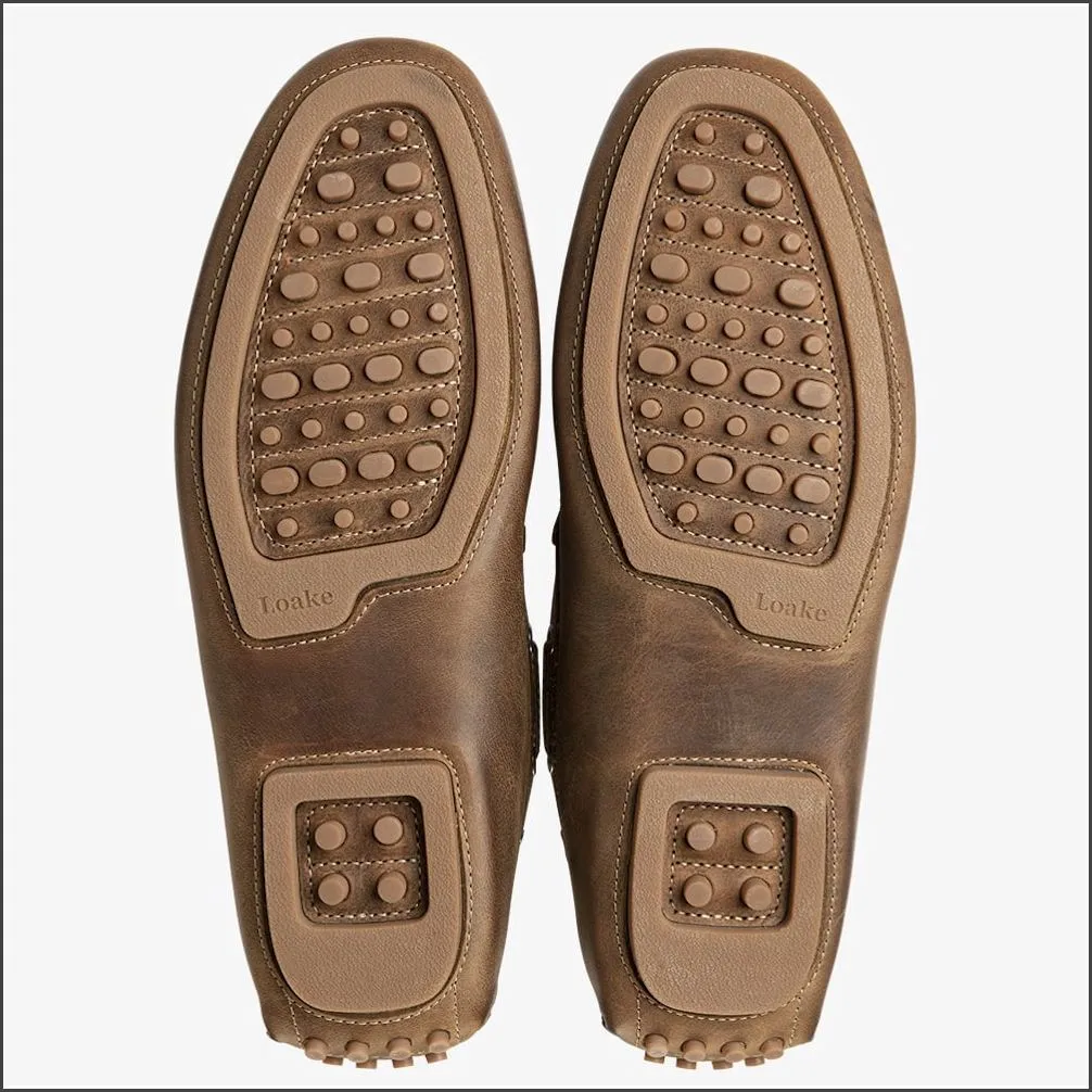Loake Donington Brown Nubuck Driving Shoe Size 41 Only/