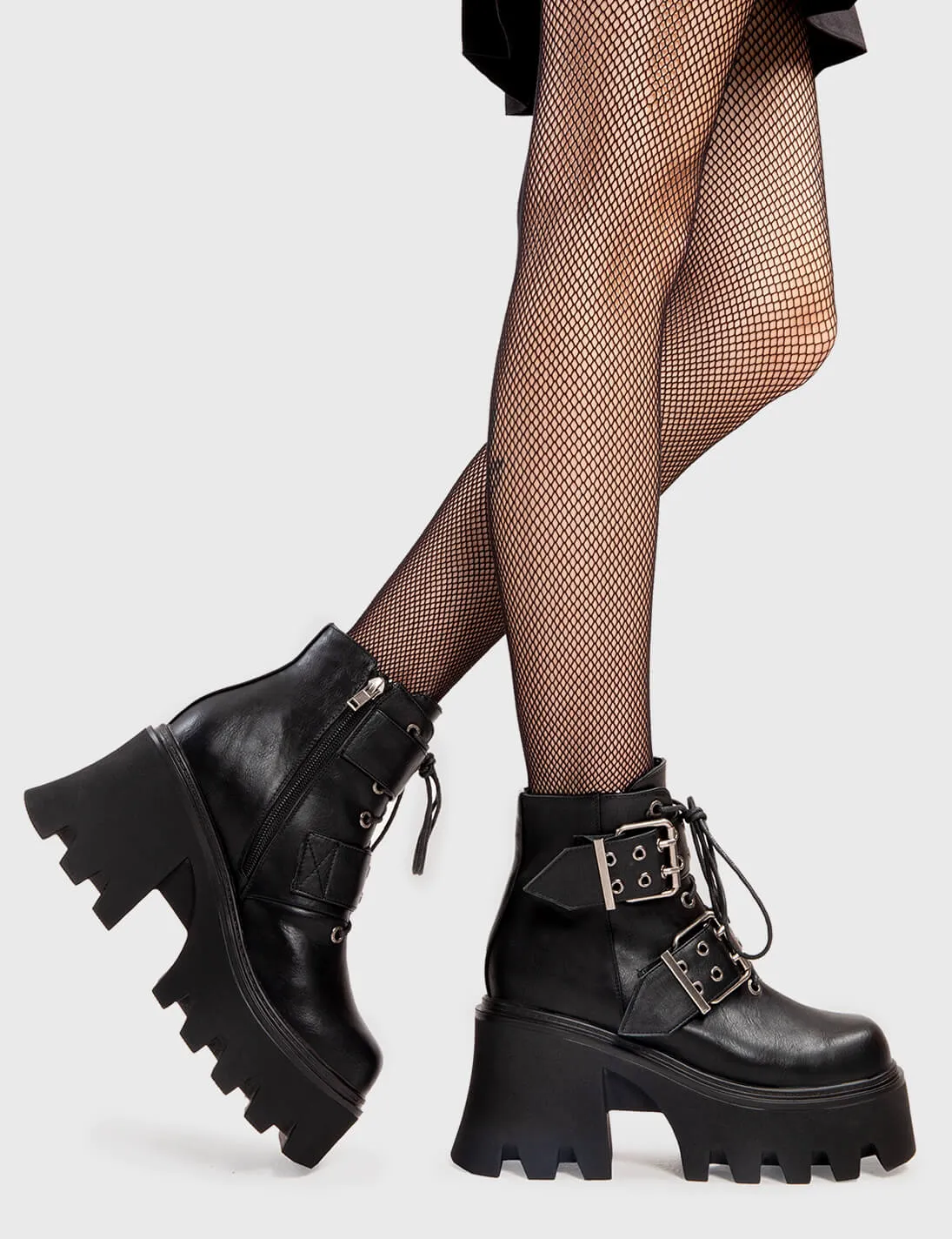 Look Out Chunky Platfrom Ankle Boots