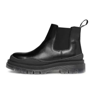 Lucido Transparent Chelsea - Black Leather