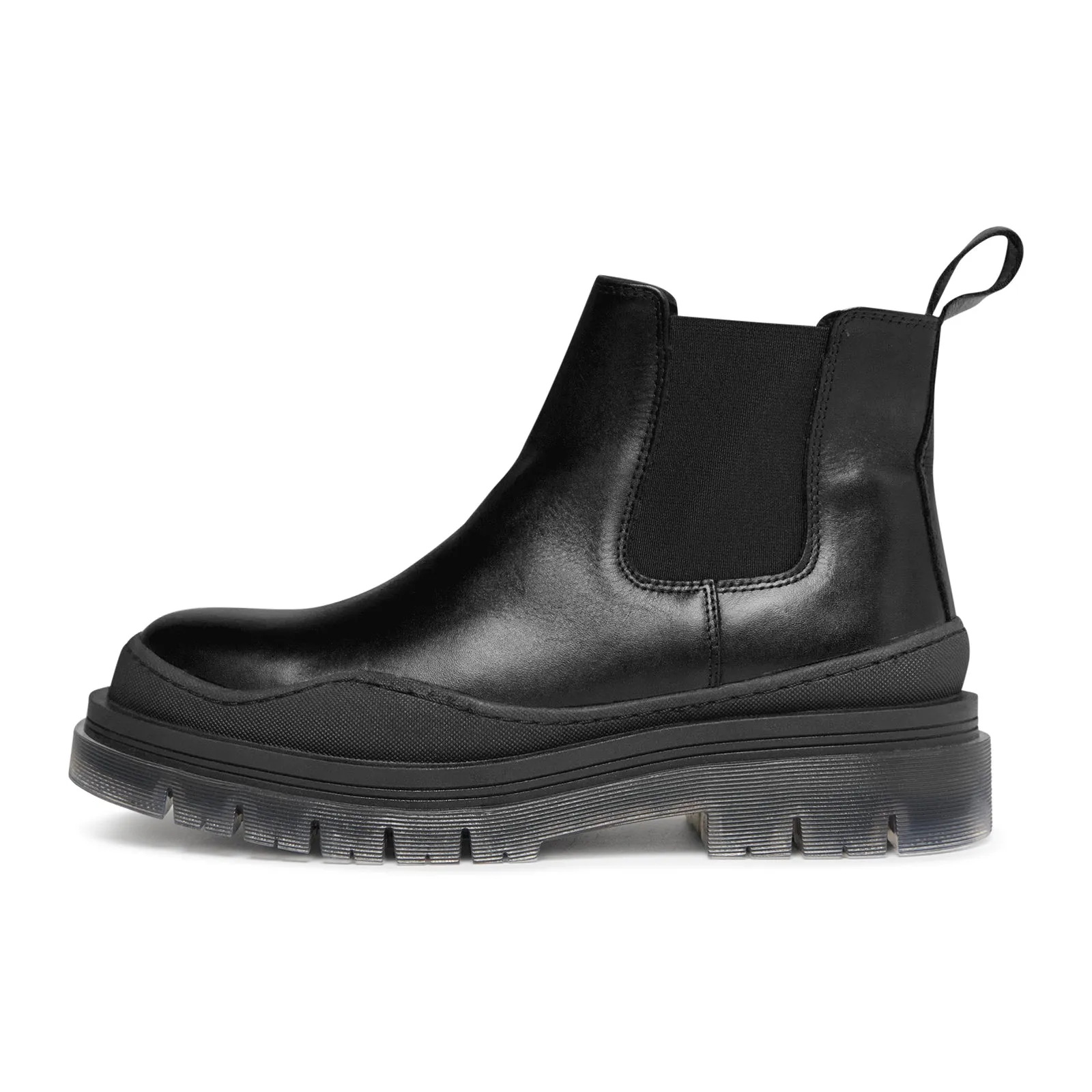 Lucido Transparent Chelsea - Black Leather