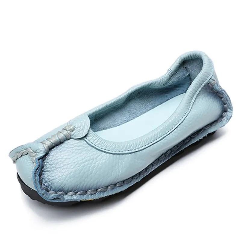 Luxury Designer Flat Shoes Slim Style Ladies Ethnic Loafers