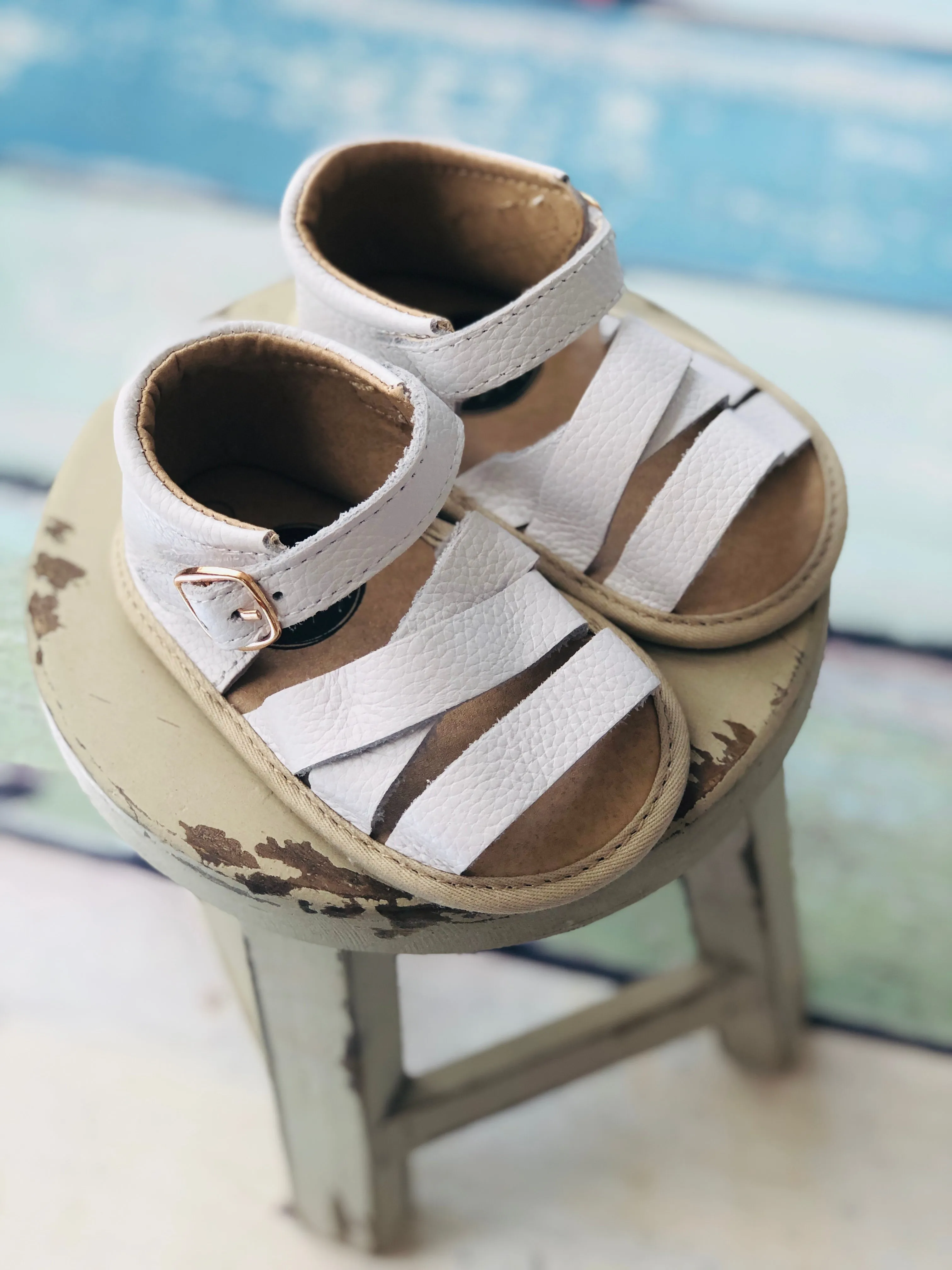 Madison Park Sandals - Cottage White