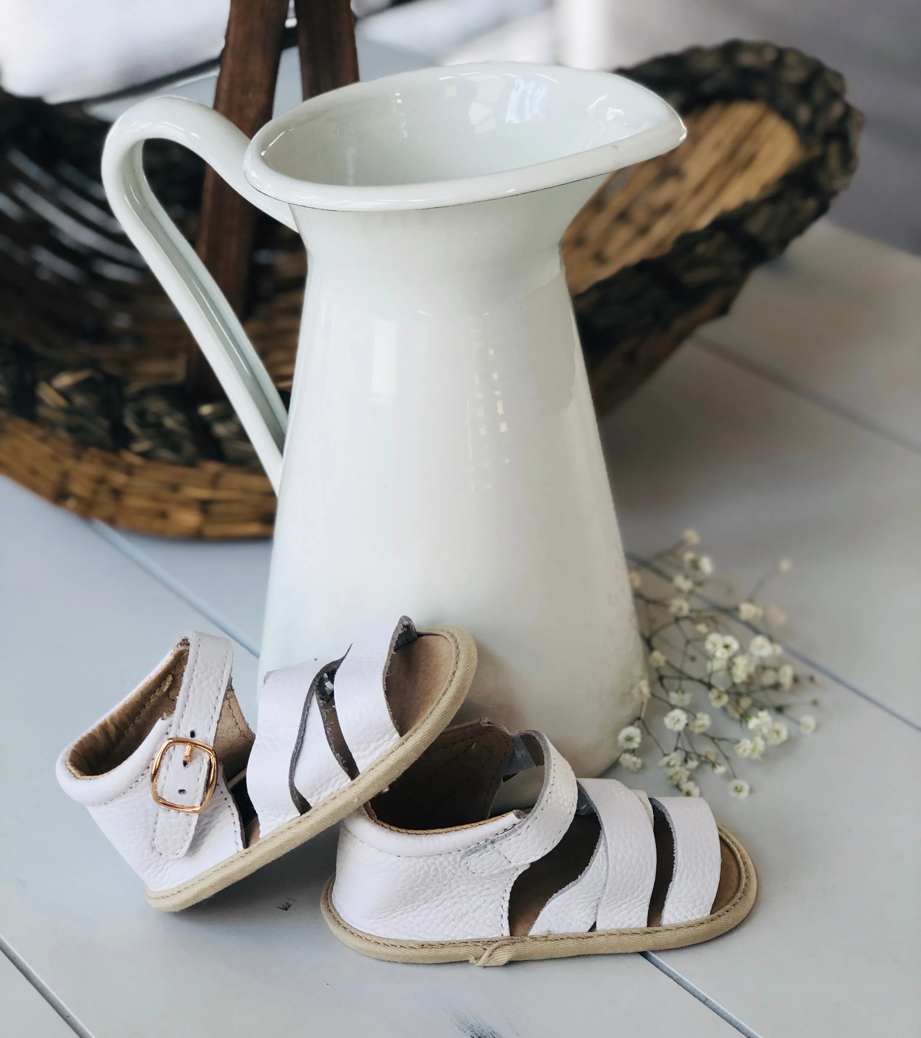 Madison Park Sandals - Cottage White