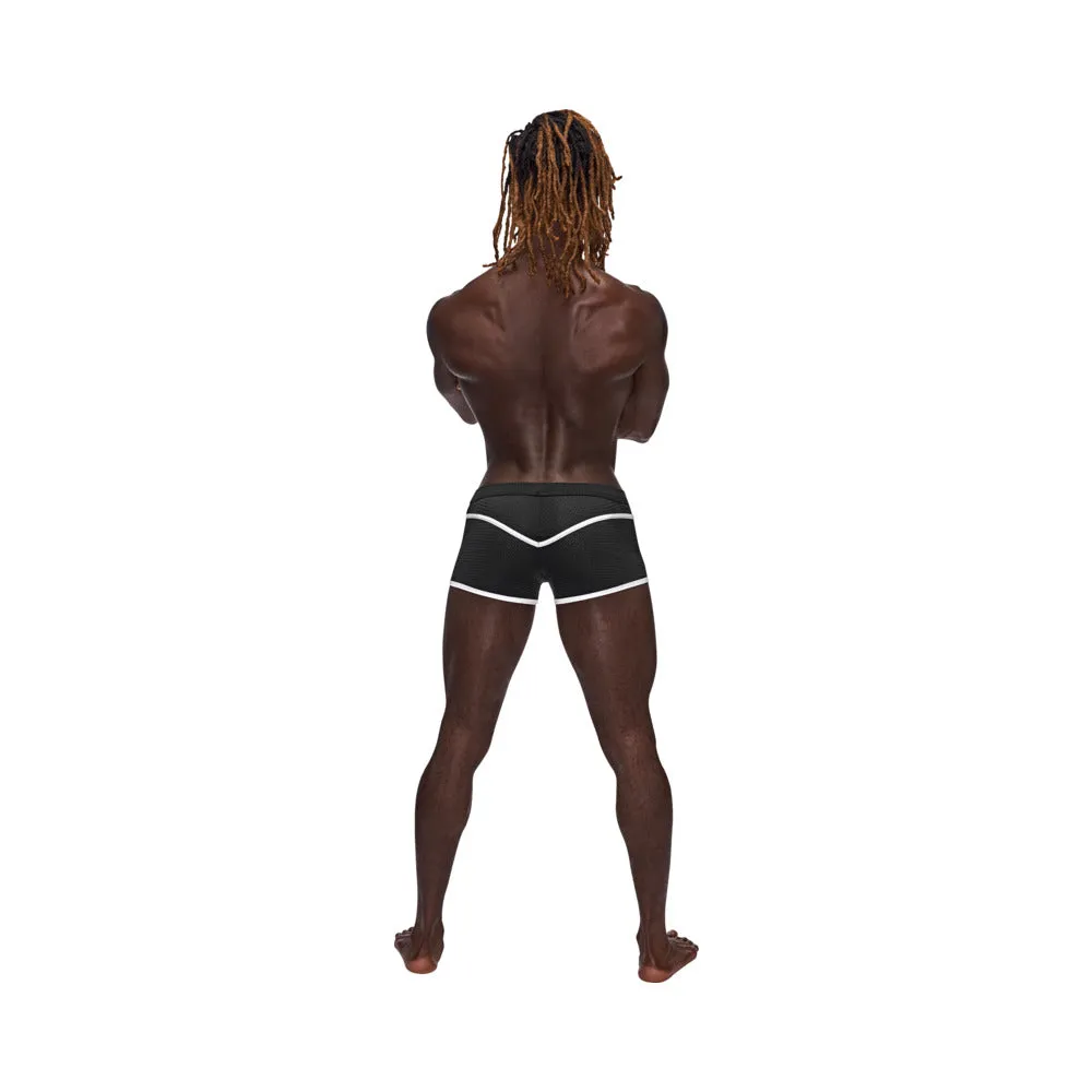 Male Power Sport Mesh Sport Mini Short Black M