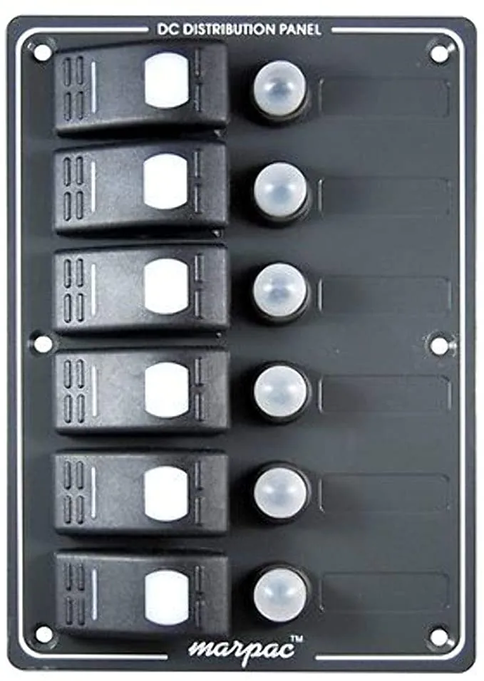 Marine Power Panel 6 Gang - Marpac