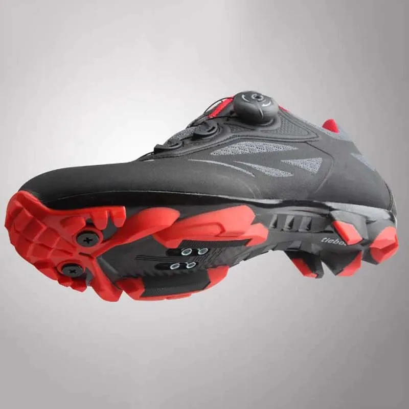 Men Cycling Breathable Self-Locking Mountain Bike Shoes
