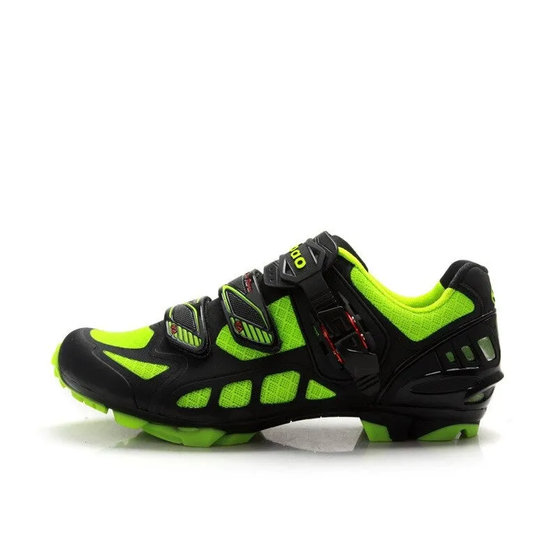 Men Cycling Breathable Self-Locking Mountain Bike Shoes