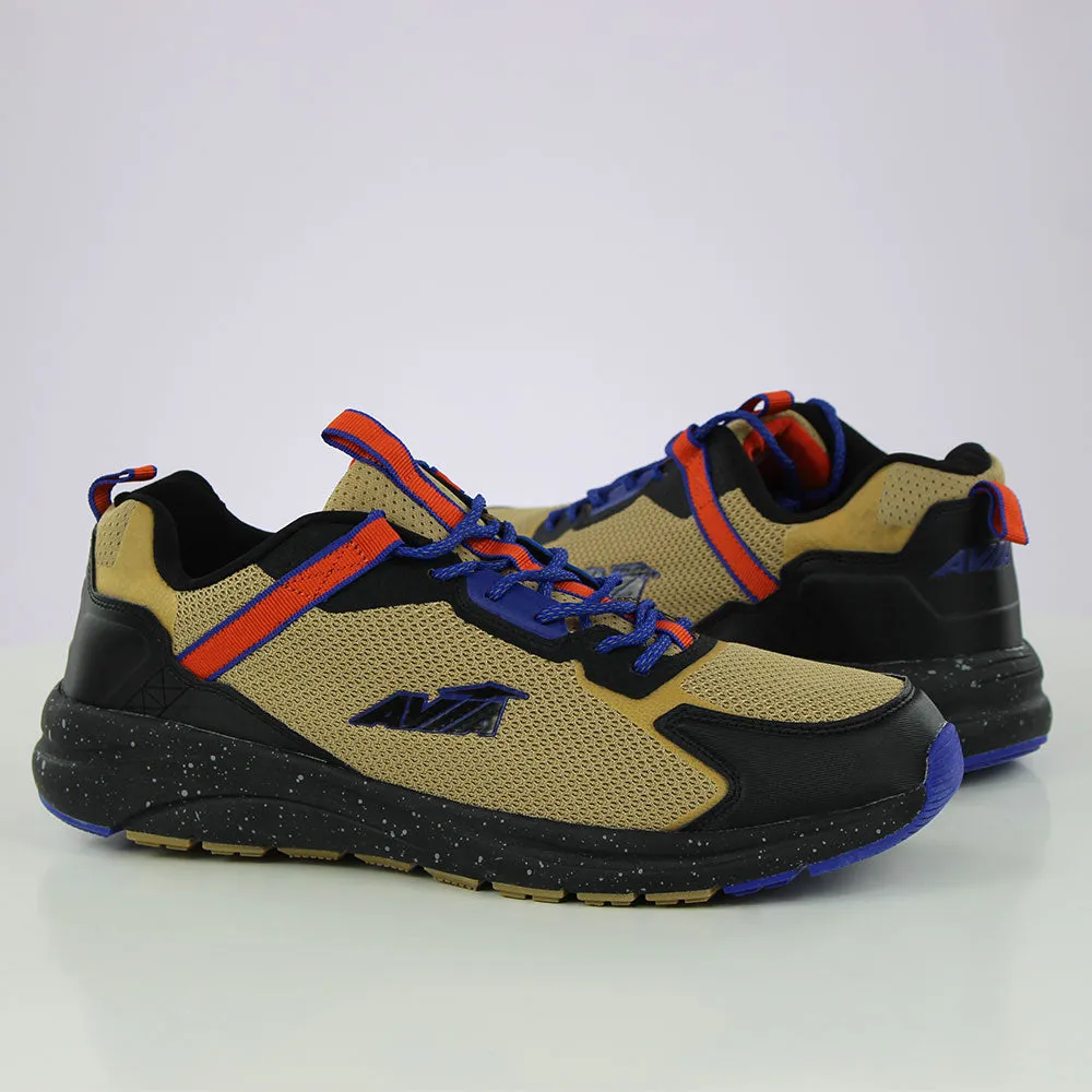 Men's Color Block Washed Sole Shoes,Beige