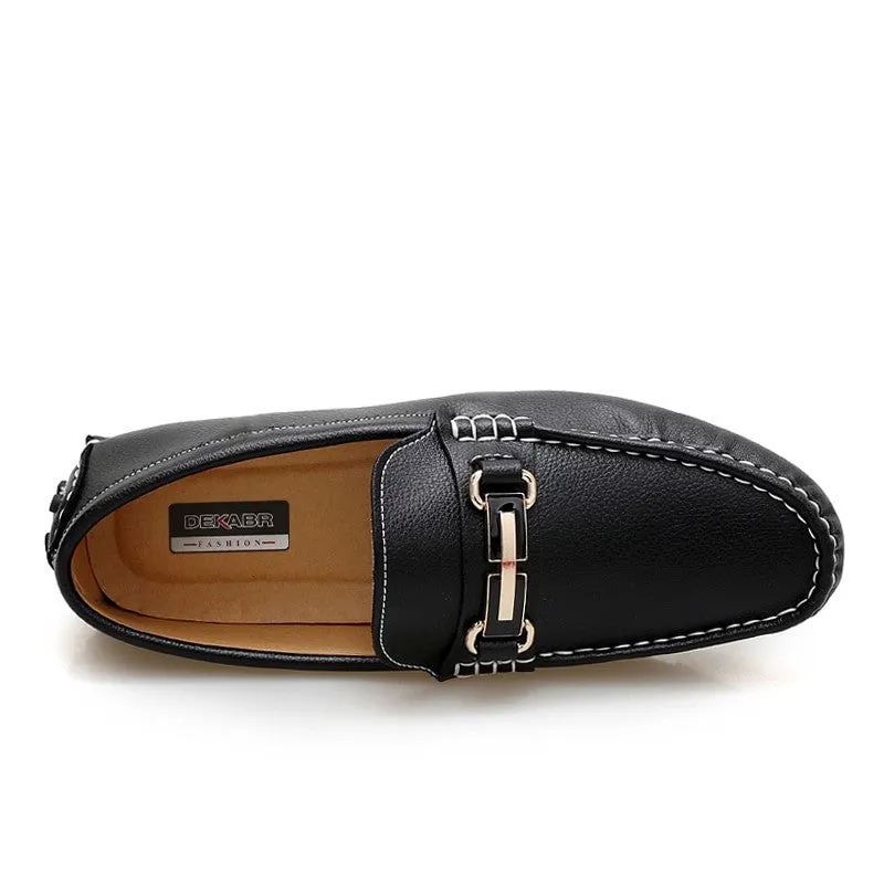 Men's Handmade Fashion Genuine Leather Slip-On Loafer