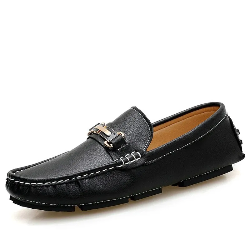 Men's Handmade Fashion Genuine Leather Slip-On Loafer