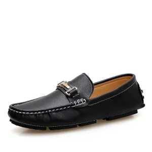 Men's Handmade Fashion Genuine Leather Slip-On Loafer