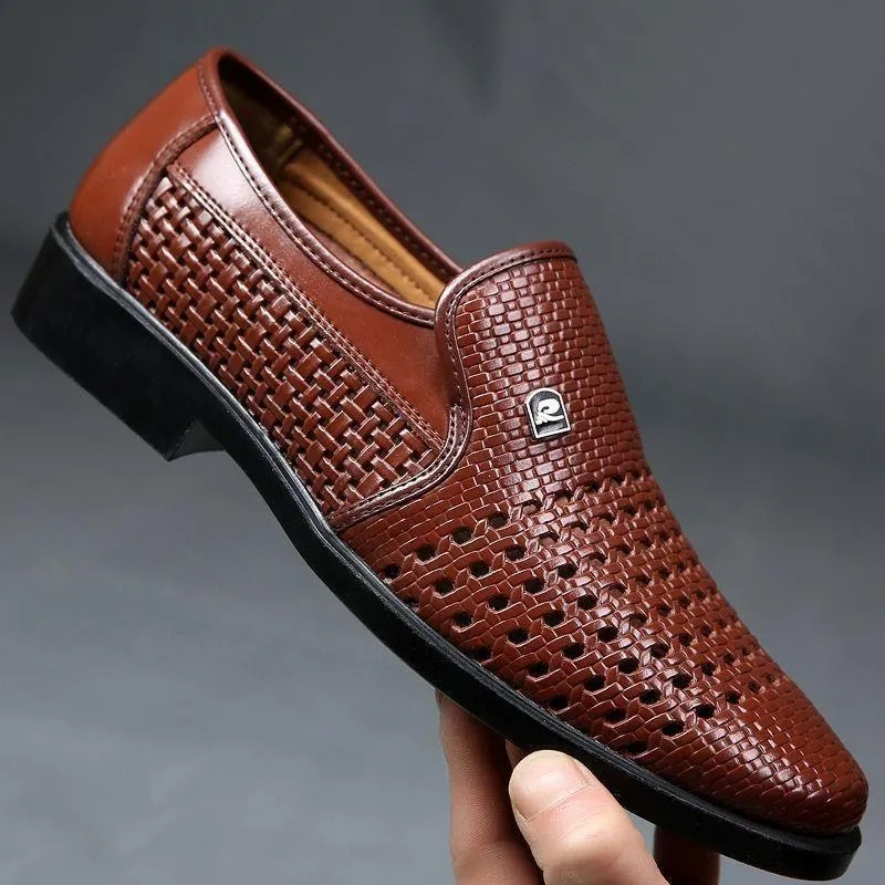 Men's Hollow Breathable Soft Bottom Shoes