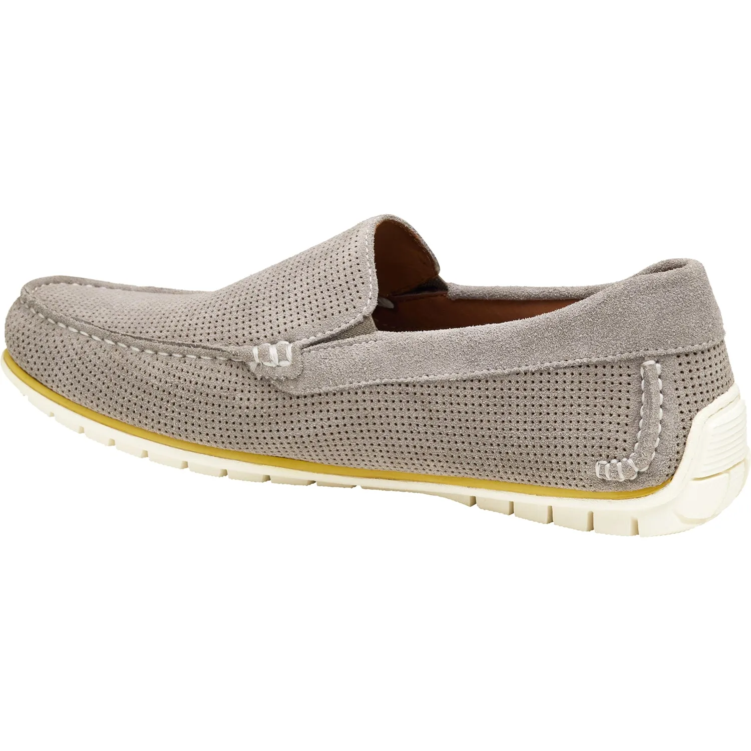 Men's Johnston & Murphy Cort Venetian Grey Perfed Nubuck