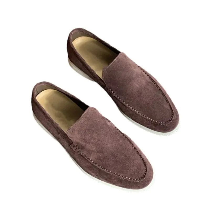 Men's Loafers Summer Casual Frost Flat Shoes Slip-on Driving Shoes