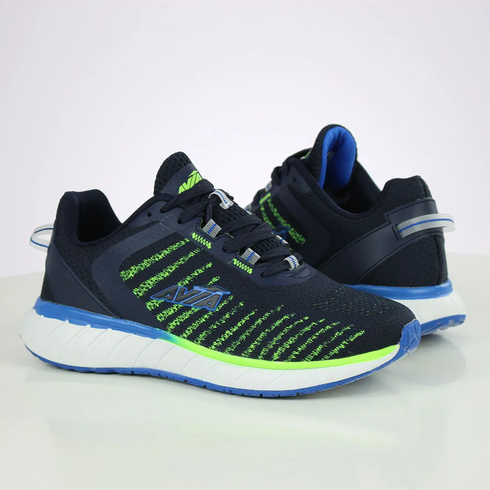 Men's Striped Mesh Shoes,Navy