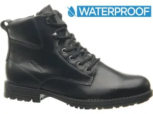 Men's Waterproof Leather Ankle Boots #BM077101WK ()