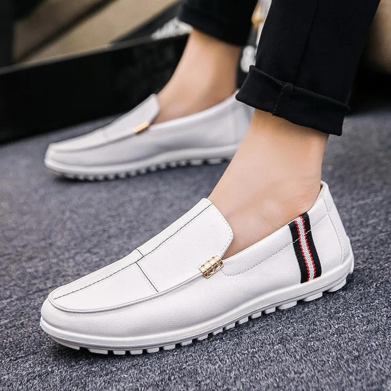 Mental Solid Loafers Mens Shoes High Quality Soft Driving Flats Male Walking Shoes Suede Casual Slip on Loafers Mocasines Hombre