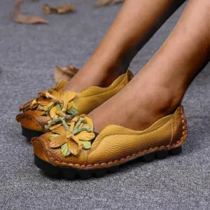 New Autumn Flowers Handmade Shoes
