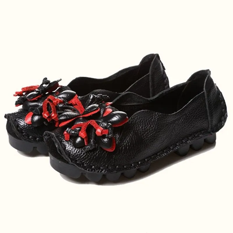 New Autumn Flowers Handmade Shoes