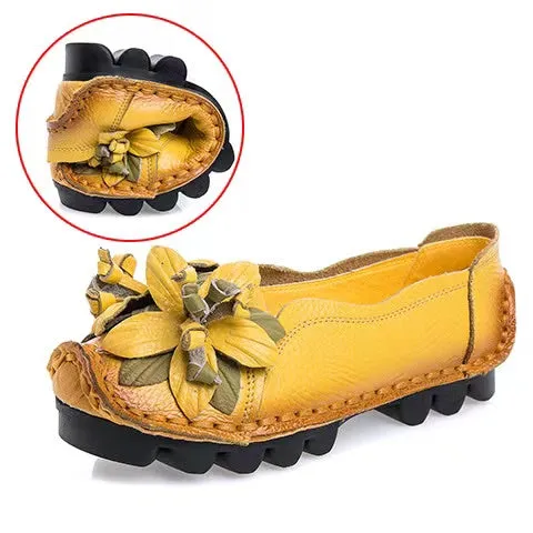 New Autumn Flowers Handmade Shoes