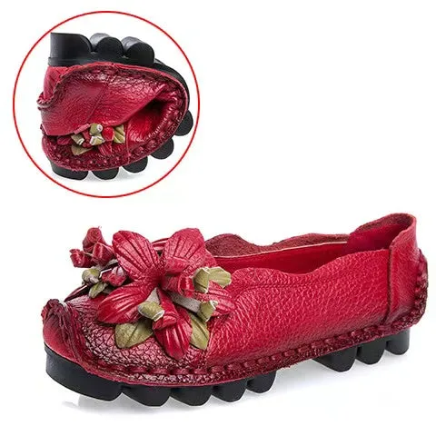 New Autumn Flowers Handmade Shoes