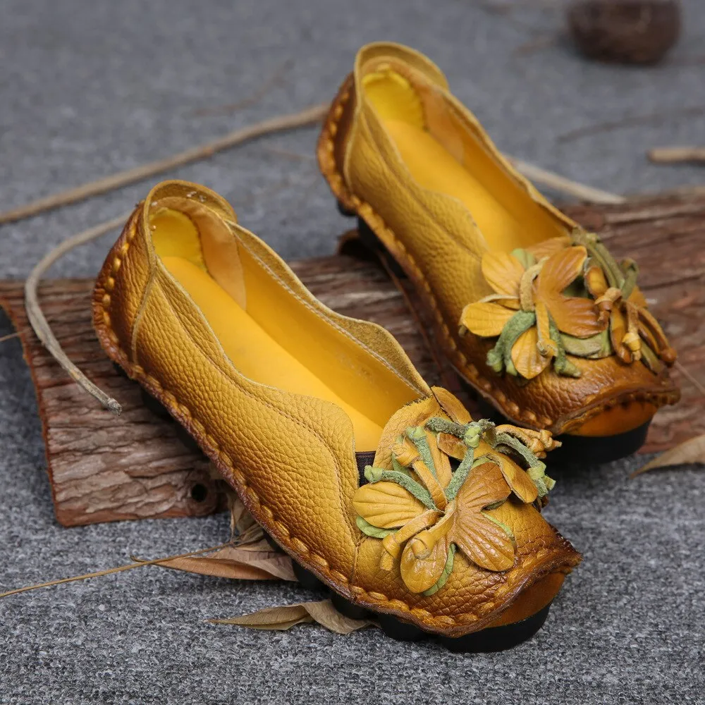 New Autumn Flowers Handmade Shoes