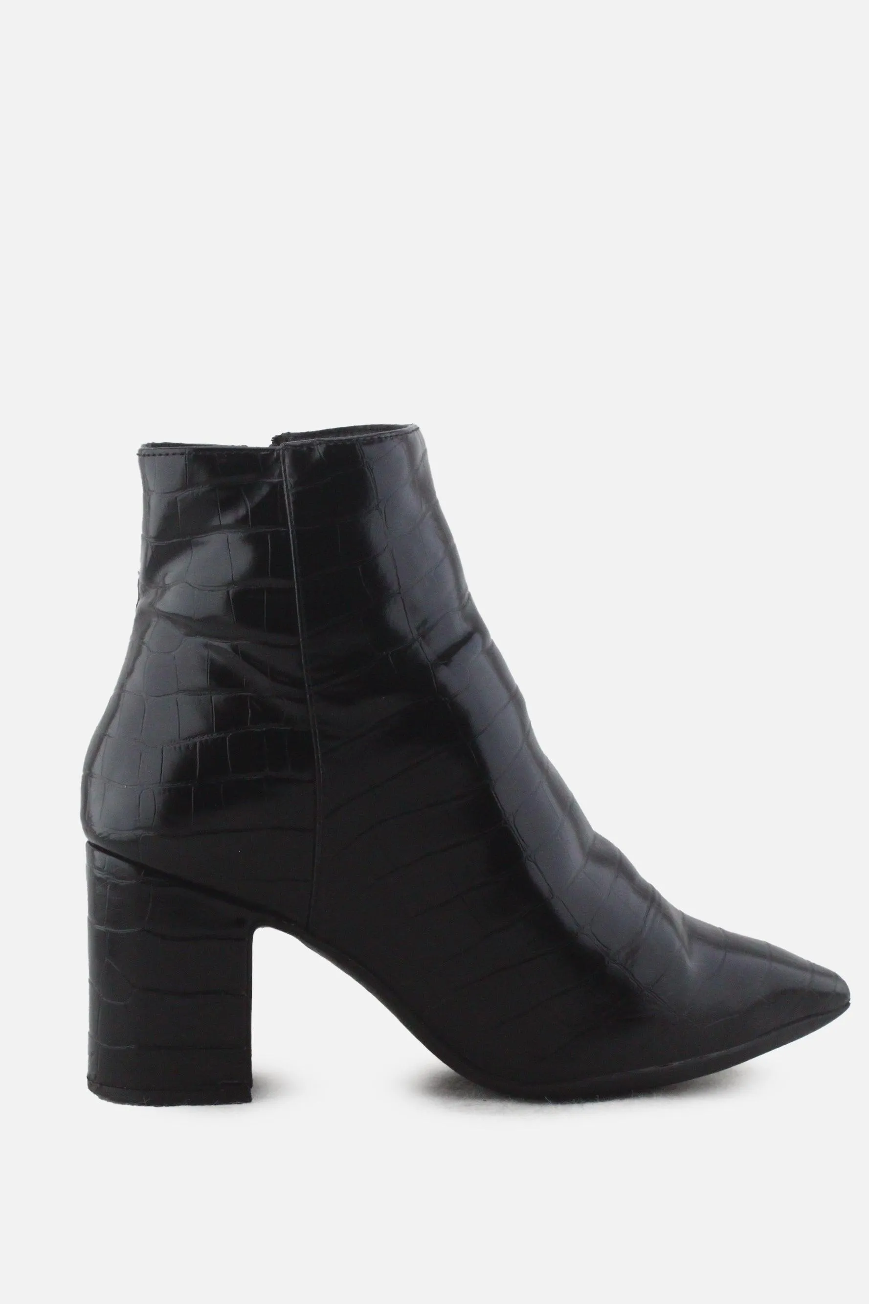 New Look Zipper Block Ankle Boots | 100% Synthetic Leather