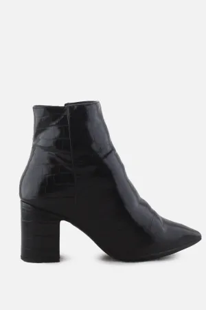 New Look Zipper Block Ankle Boots | 100% Synthetic Leather