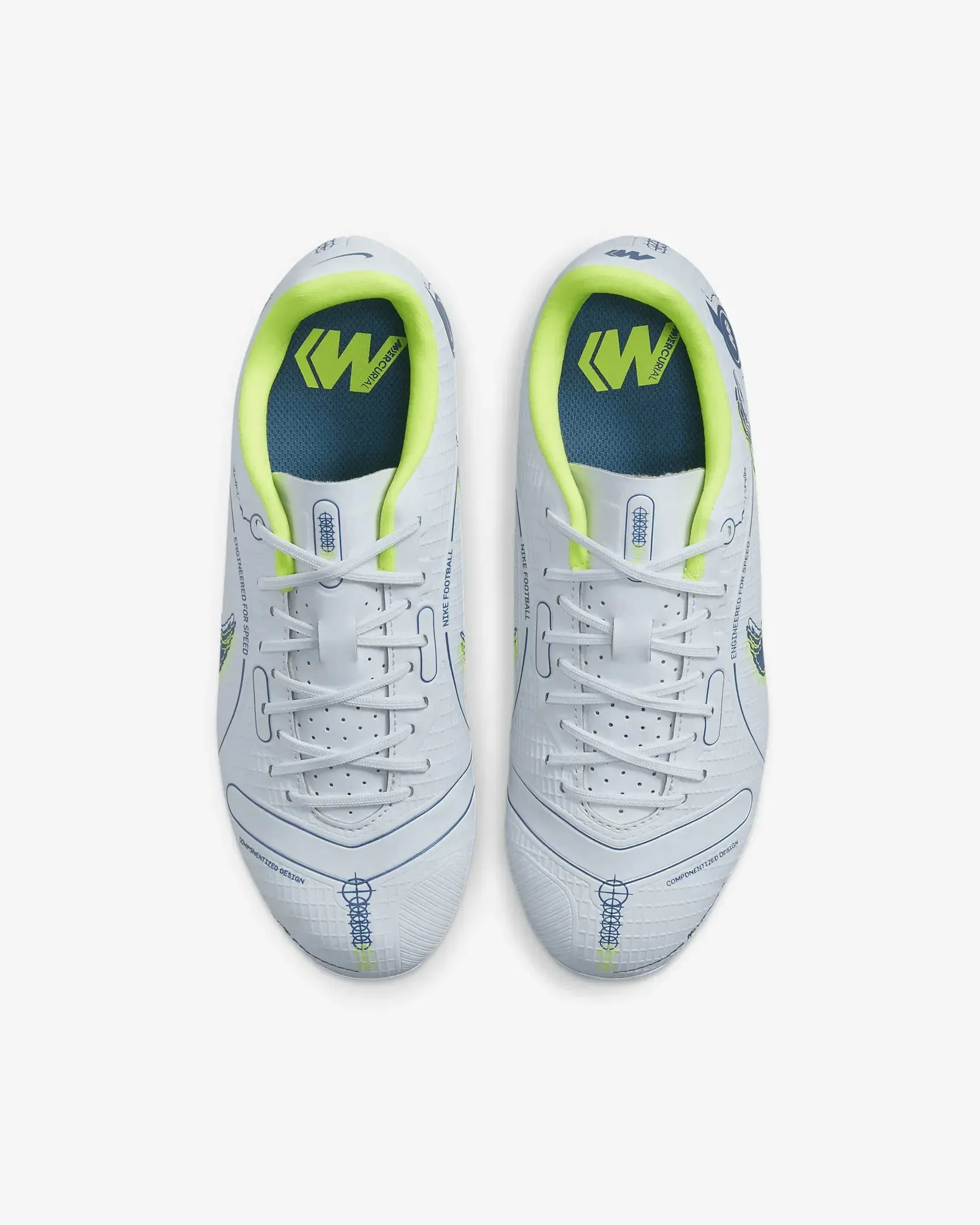 Nike JR Mercurial Vapor 14 Academy FG-MG - Grey-Blue