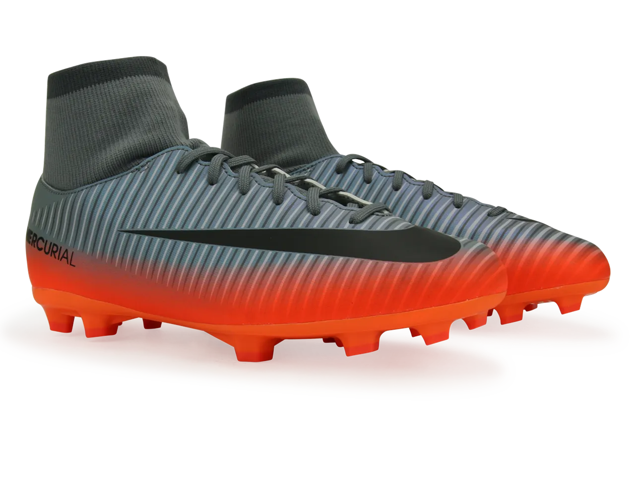 Nike Kids MercurialX Victory VI CR7 Dynamic Fit FG Cool Grey/Metalic Hematite/Wolf Grey