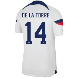 Nike United States Authentic Match Luca De La Torre Home Jersey 22/23 (White/Loyal Blue)