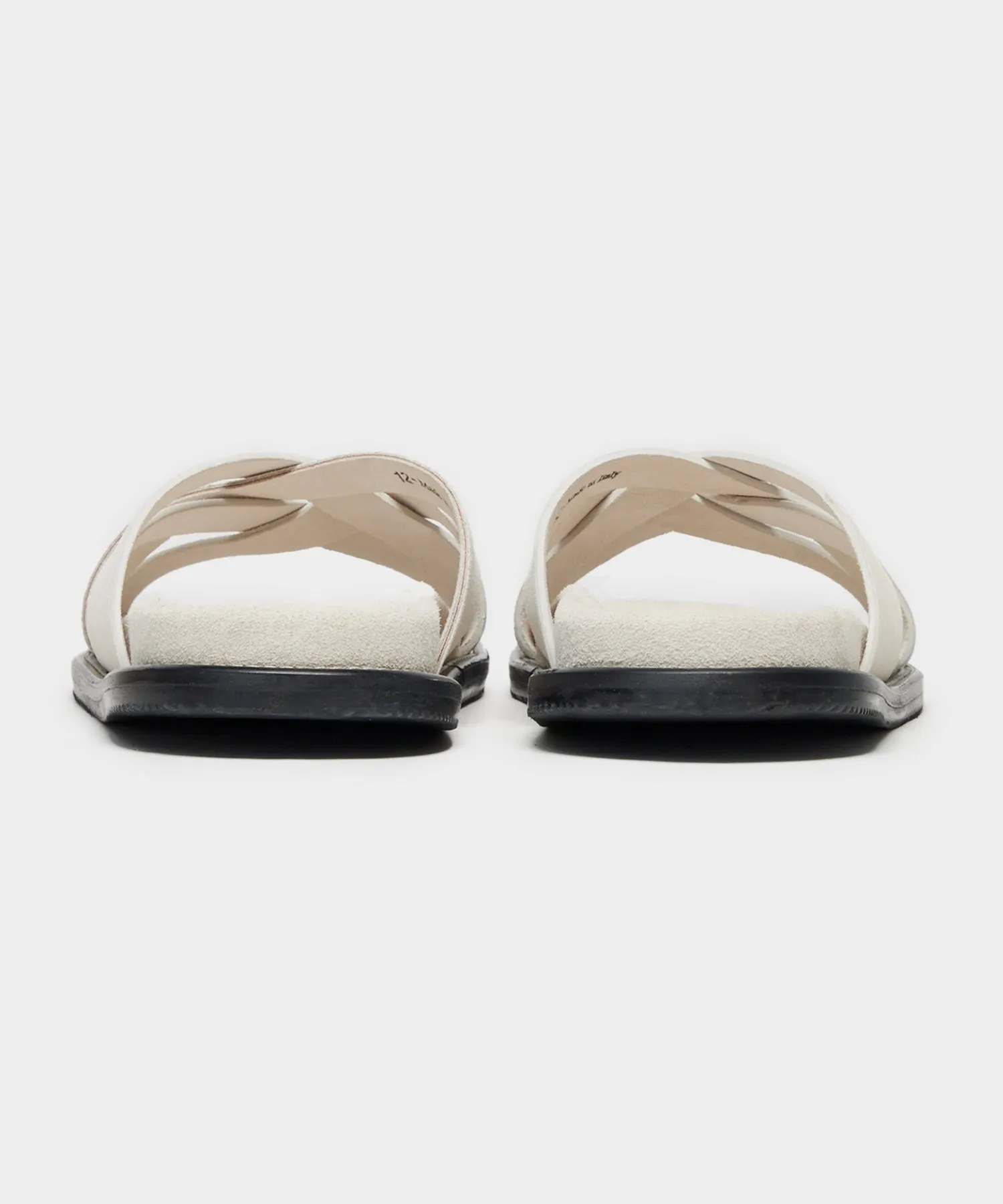 Nomad Suede Multi-Cross Sandal in Ivory