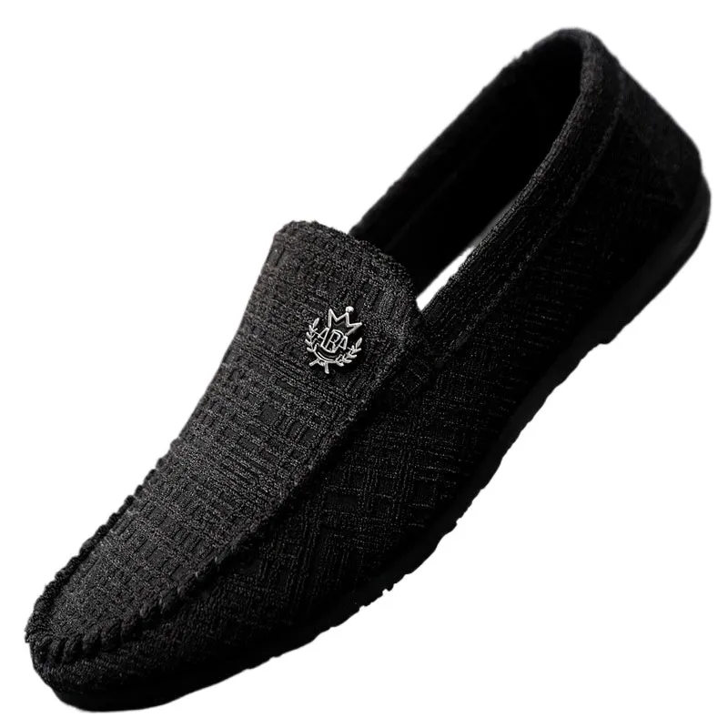 Non-slip work lazy new simple men's loafer beanie shoes men's lightweight student trend soft sole driving breathable