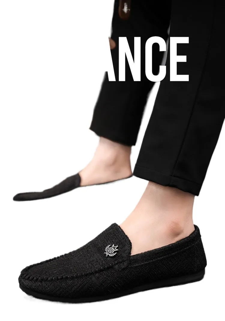 Non-slip work lazy new simple men's loafer beanie shoes men's lightweight student trend soft sole driving breathable