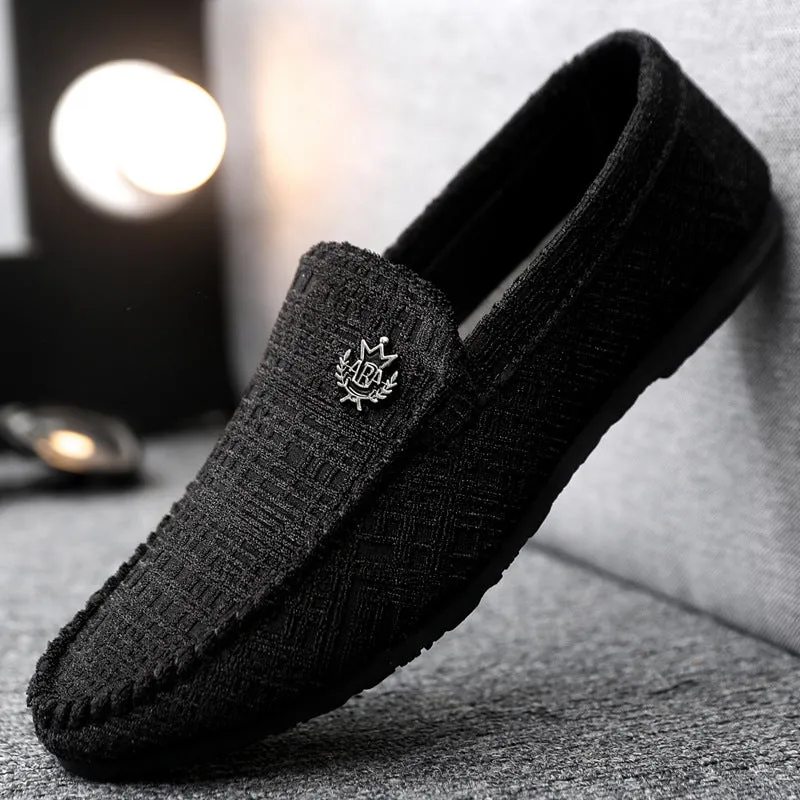 Non-slip work lazy new simple men's loafer beanie shoes men's lightweight student trend soft sole driving breathable