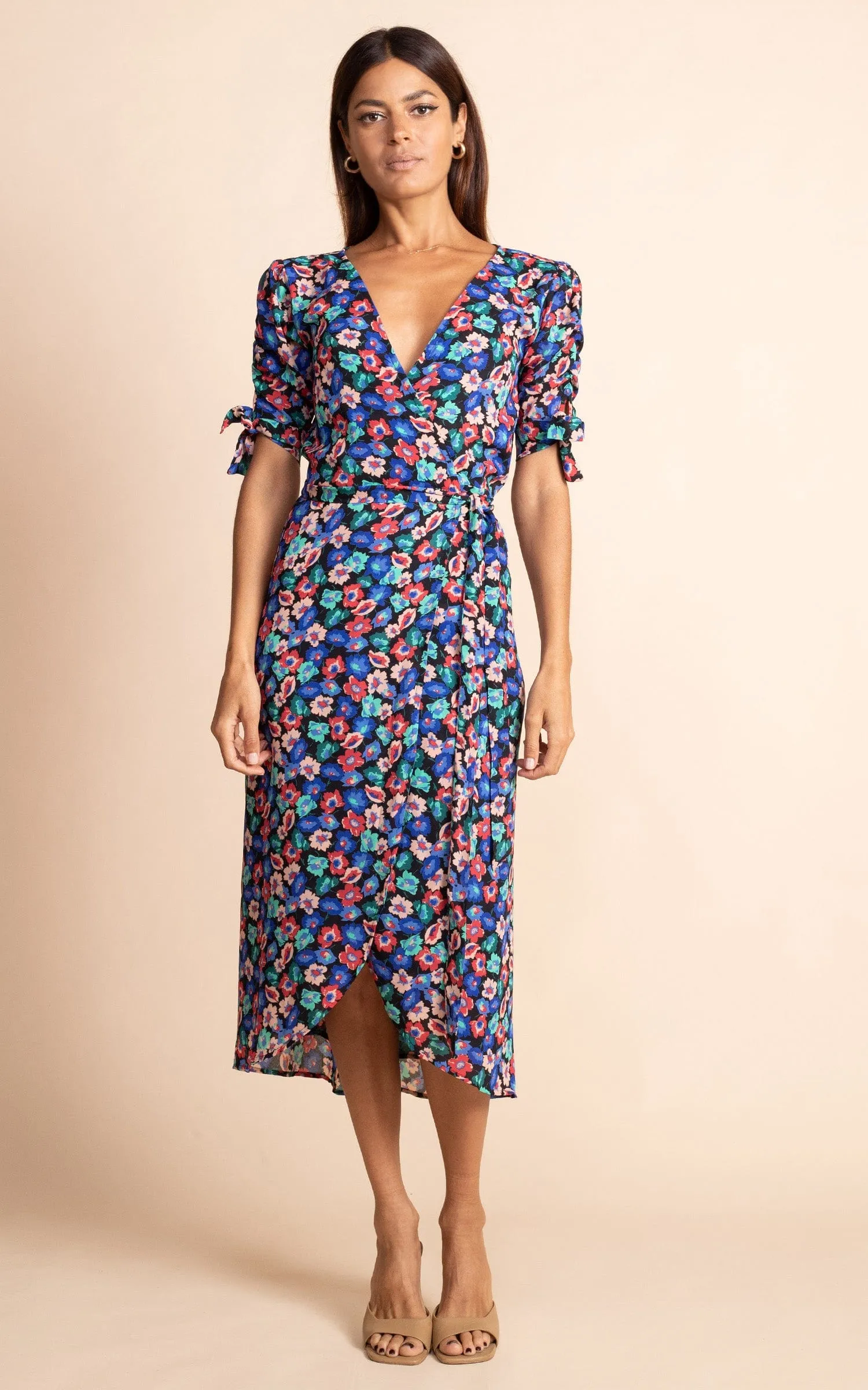 Olivera Midi Dress in Multi Floral