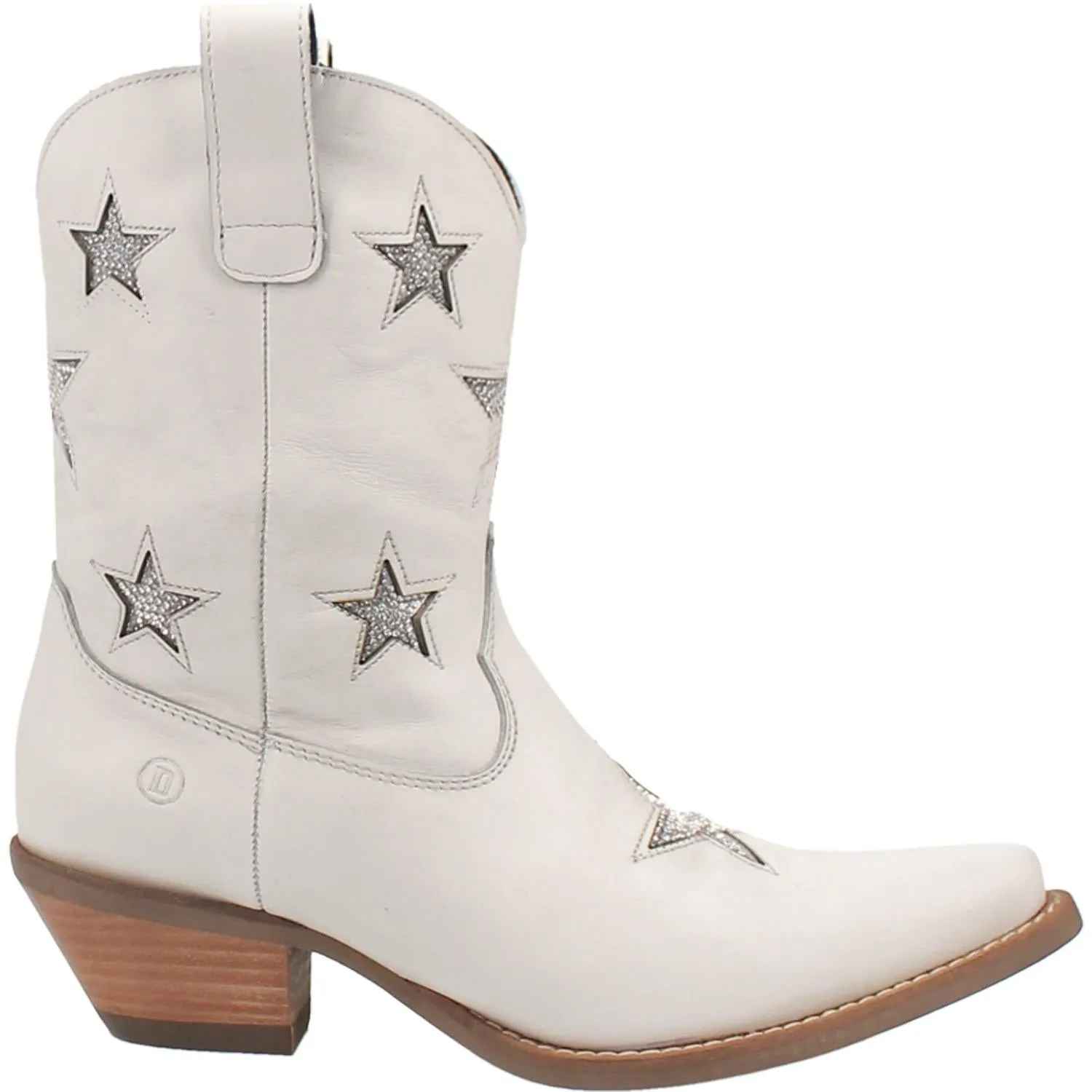 Online Exclusive | Dingo | Star Struck Leather Bootie in White  **PREORDER