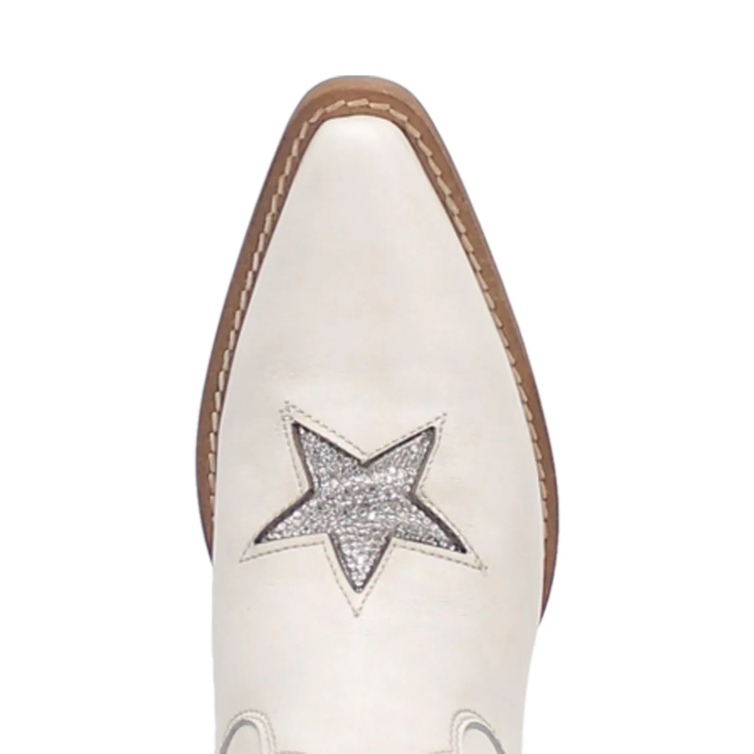 Online Exclusive | Dingo | Star Struck Leather Bootie in White  **PREORDER