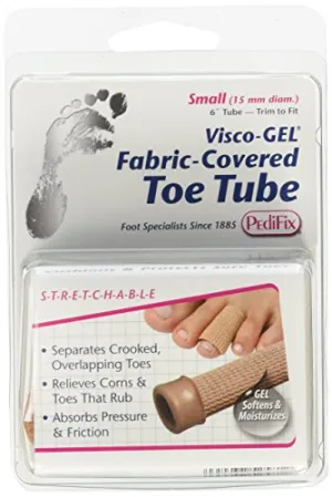 PediFix Visco-GEL Fabric-Covered Toe Tube