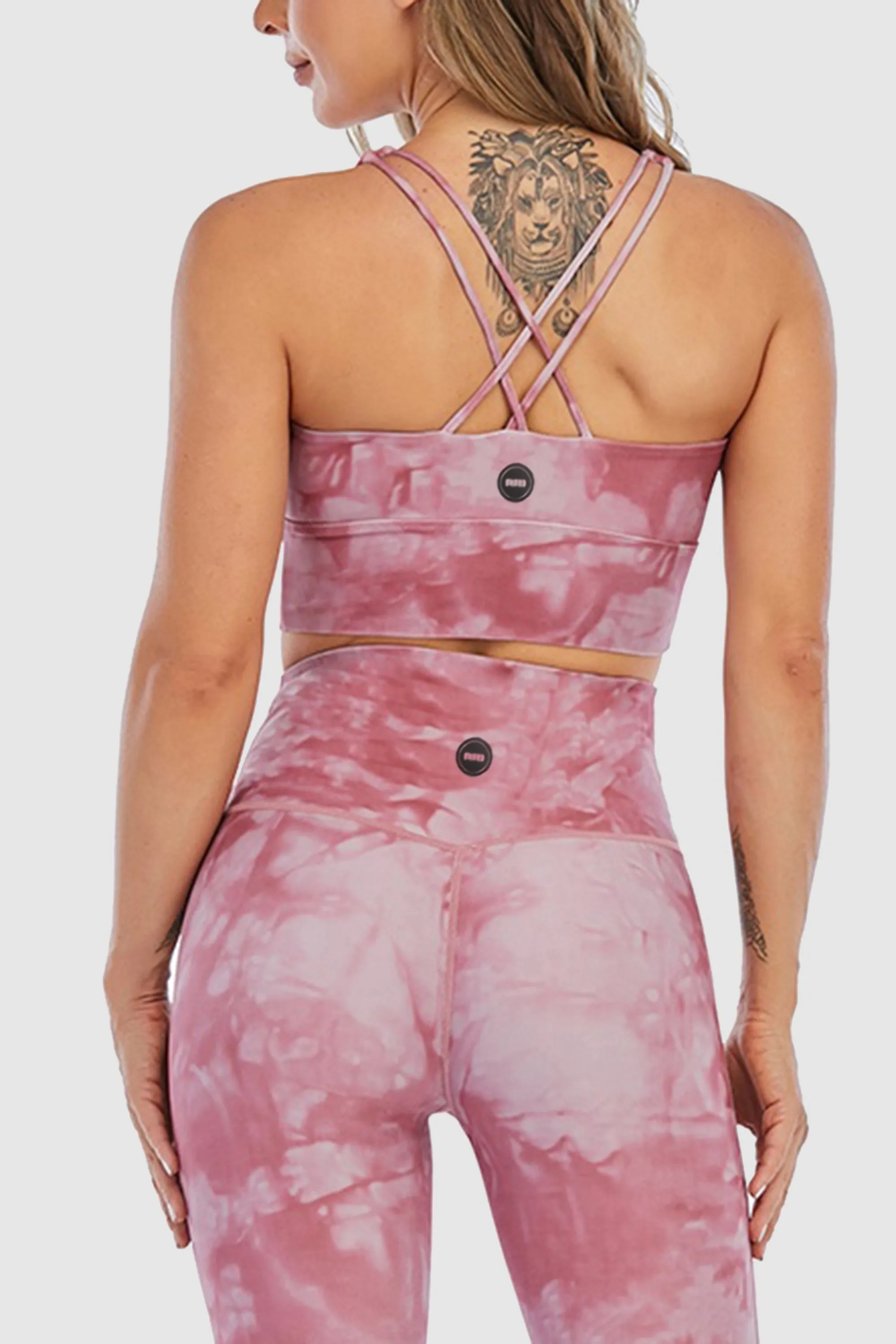 Pink Cross Sport Bra