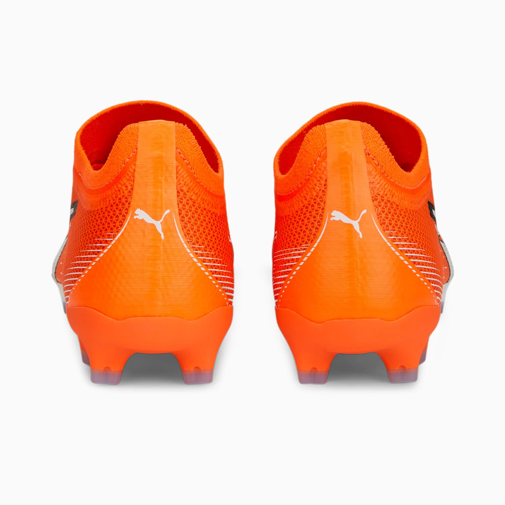 Puma Ultra Match FG/AG Soccer Cleats 107217 01  ULTRA ORANGE-PUMA WHITE-BLUE GLIMMER