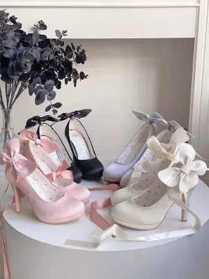 Pure Tea For Dream~Butterfly Specimen~Ballet Style Lolita Shoes Elegant Platform Lolita Heels
