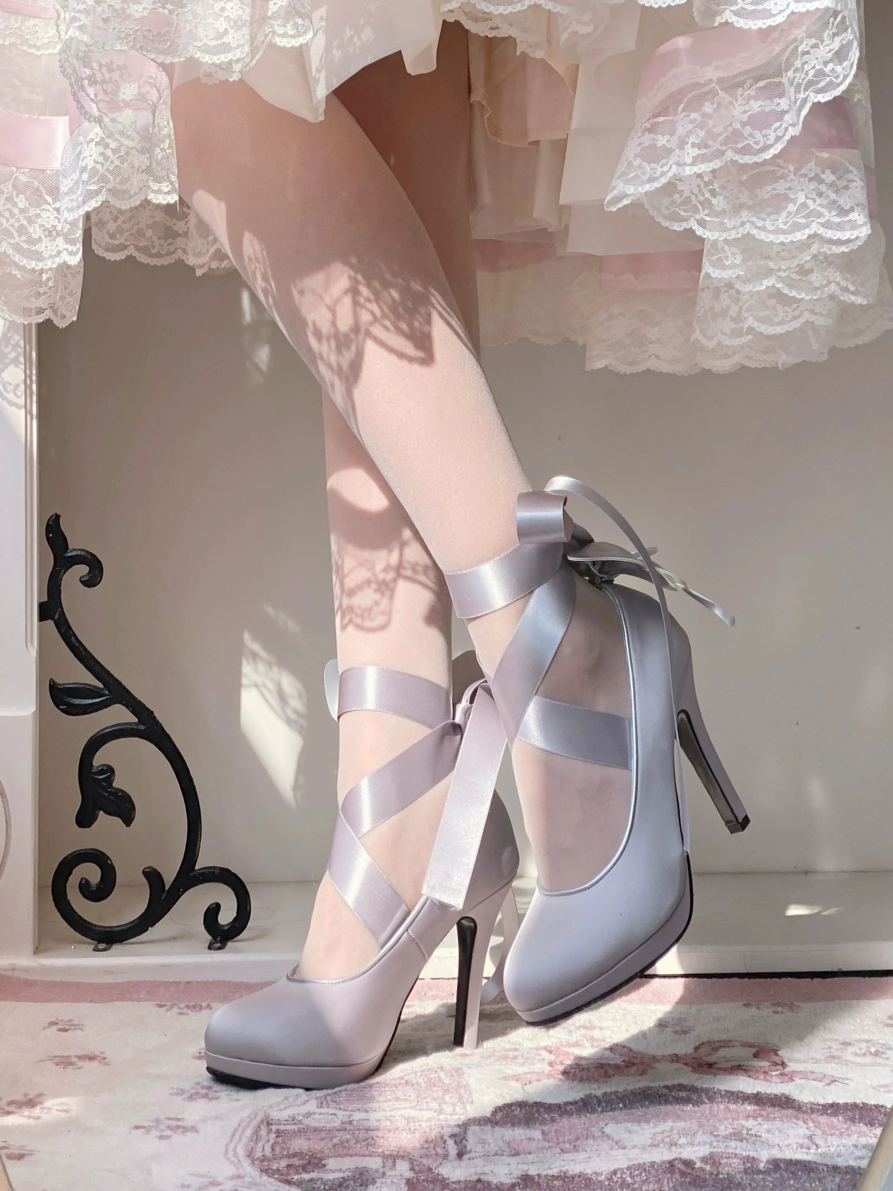 Pure Tea For Dream~Butterfly Specimen~Ballet Style Lolita Shoes Elegant Platform Lolita Heels