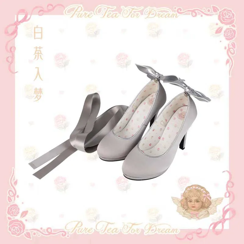 Pure Tea For Dream~Butterfly Specimen~Ballet Style Lolita Shoes Elegant Platform Lolita Heels